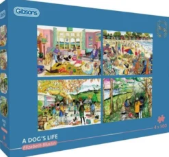 A Dog's Life Puzzel (4x500 stukjes)