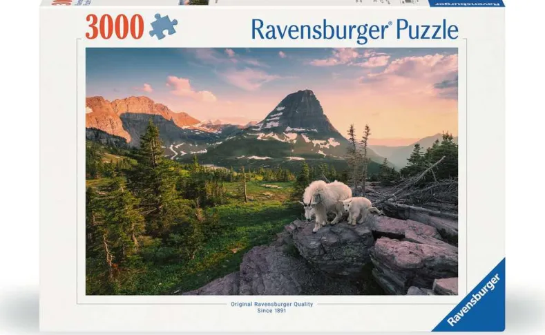 Alpine Geit met Jong Puzzel (3000 stukjes)