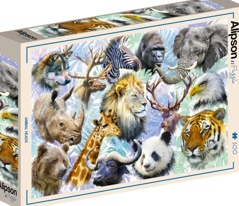 Animal Heads Puzzel (500 stukjes)