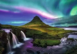 Aurora Over Kirkjufell Puzzel (1000 stukjes)