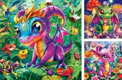 Baby Garden Dragons Puzzel (3x49 stukjes)