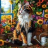 Blooming Cat Meditatio Puzzel (1000 stukjes)