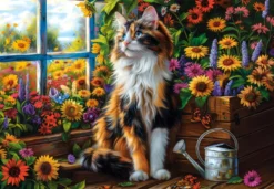 Blooming Cat Meditatio Puzzel (1000 stukjes)