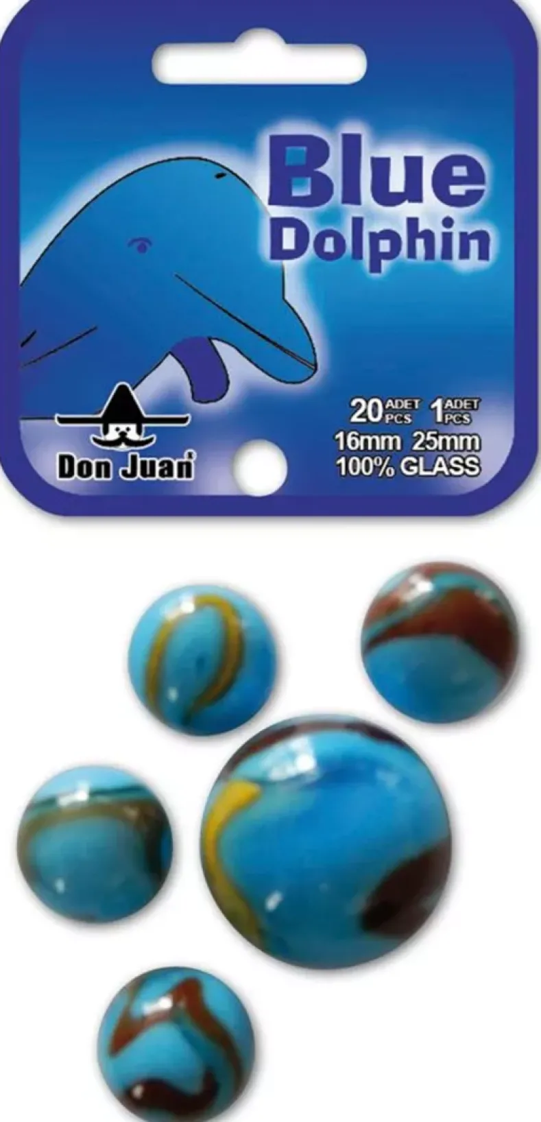 Blue Dolphin knikkers (21 stuks)