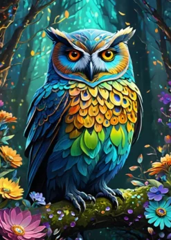 Blue Owl Puzzel (500 stukjes)