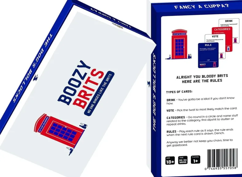Boozy Brits - Party Game
