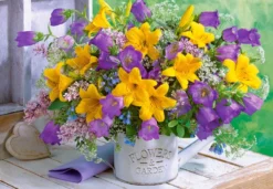 Bouquet of Lilies and Bellflowers Puzzel (1000 stukjes)