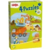 Bouwplaats Puzzel (3 en 4 stukjes)