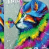 Bright Cat and Butterfly Puzzel (1000 stukjes)