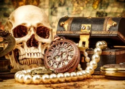 Bureau van een Piratenkapitein Puzzel (1000 stukjes)