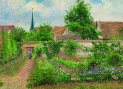 Camille Pissarro - Vegetable Garden Overcast Puzzel (1000 stukjes)