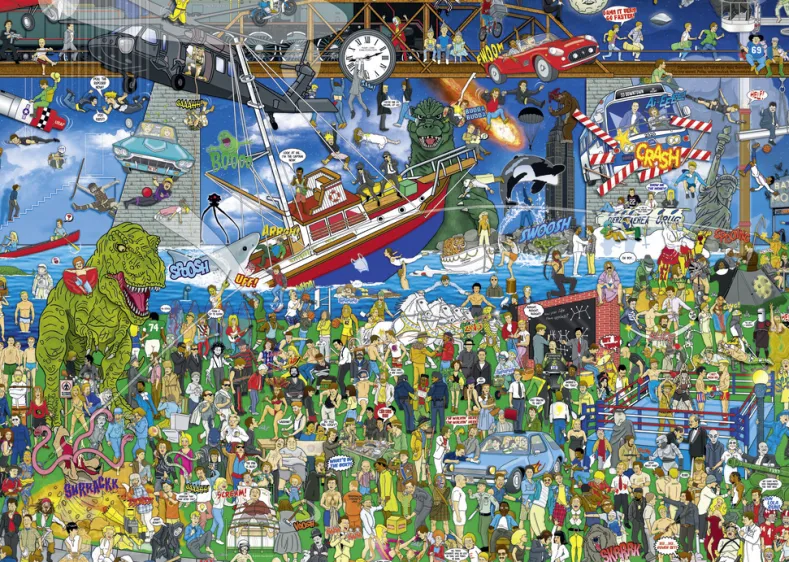 Cartoon - Movie History Puzzel (2000 stukjes)