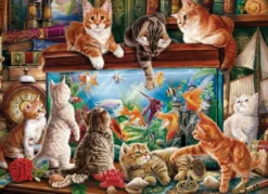 Cats by Aquarium Puzzel (1000 stukjes)