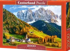 Church of St. Magdalena, Dolomites Puzzel (2000 stukjes)