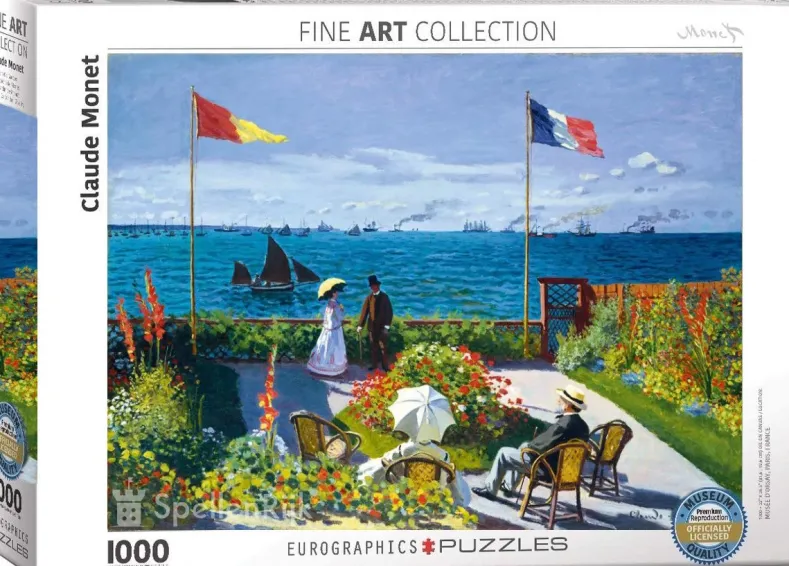 Claude Monet - Garden at Sainte-Adresse Puzzel (1000 stukjes)