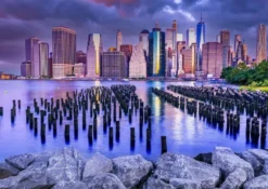 Cloudy Sky Over Manhattan - New York Puzzel (1000 stukjes)