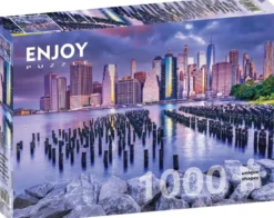 Cloudy Sky Over Manhattan - New York Puzzel (1000 stukjes)