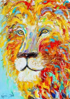 Colorful Lion Puzzel (1000 stukjes)