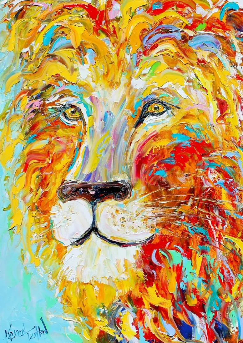 Colorful Lion Puzzel (1000 stukjes)