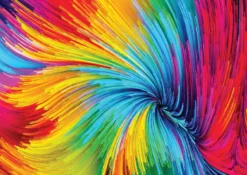 Colorful Paint Swirl Puzzel (1000 stukjes)