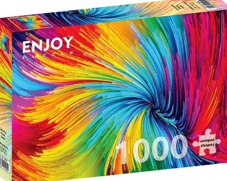 Colorful Paint Swirl Puzzel (1000 stukjes)