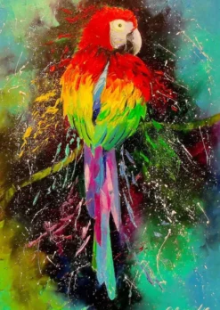 Colorful Parrot Puzzel (1000 stukjes)