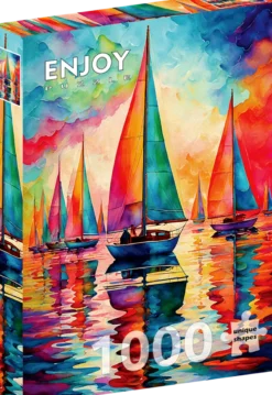 Colorful Sailboats Puzzel (1000 stukjes)