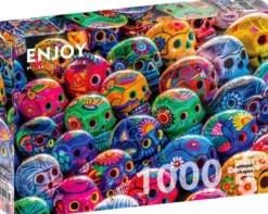 Colorful Skulls Puzzel (1000 stukjes)