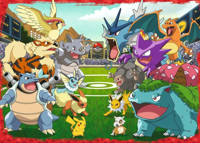 Confrontatie tussen Pokémon Puzzel (1000 stukjes)