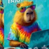 Cool Capybara Puzzel (1000 stukjes)