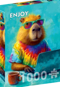Cool Capybara Puzzel (1000 stukjes)