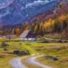 Cottage in the Mountains Puzzel (1000 stukjes)