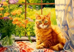 Country Kitchen Kitty Puzzel (1000 stukjes)
