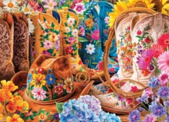 Cowgirllaarzen van Lars Stewart Puzzel (1000 stukjes)