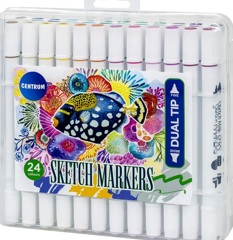 Cozy - Sketch Alcoholmarkers Dual-Tip (24 stuks)