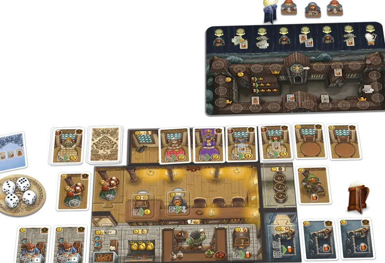 De Taveernen van de Oude Stad - Bordspel