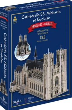3D Gebouw - St-Michiels en St-Goedelekathedraal Brussel Puzzel (132 stukjes)