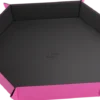 Dice Tray Magnetic Hexagonal - Zwart / Roze