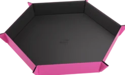 Dice Tray Magnetic Hexagonal - Zwart / Roze