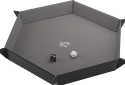 Dice Tray Magnetic Hexagonal - Zwart / Grijs