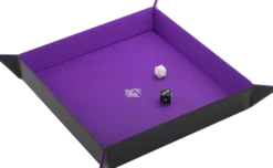 Dice Tray Magnetic Square - Zwart / Paars