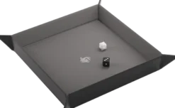 Dice Tray Magnetic Square - Zwart / Grijs