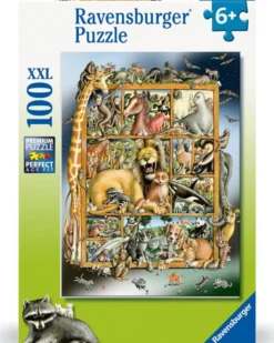 Dieren Collage Puzzel (100 XXL stukjes)