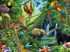 Dieren In De Jungle Puzzel (200 XXL stukjes)