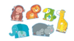 Dierlijke Familie Puzzel (2 stukjes)