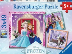 Disney Frozen Puzzel (3x49 stukjes)