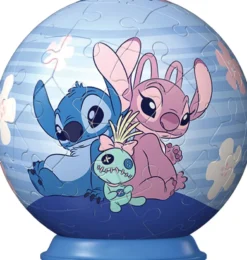 Disney Stitch, Angel and Scrump 3D Puzzelbal (55 stukjes)
