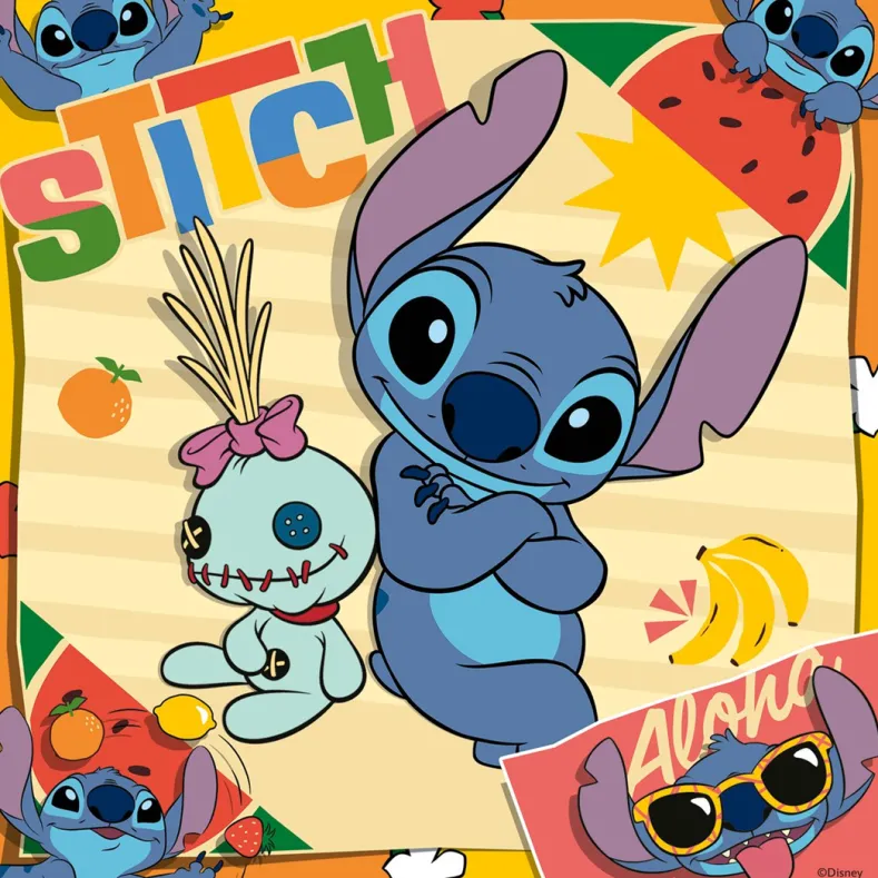 Disney - Stitch Puzzel (3x49 stukjes)