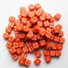 Dobbelstenen 16mm - Oranje (100 stuks)