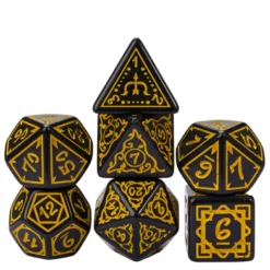 Dobbelstenen Set - Druid Yellow (7-delig)